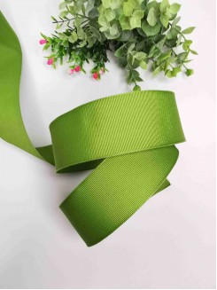 Лента репсовая с проволокой по краям 3,8см. (фисташковый), метр